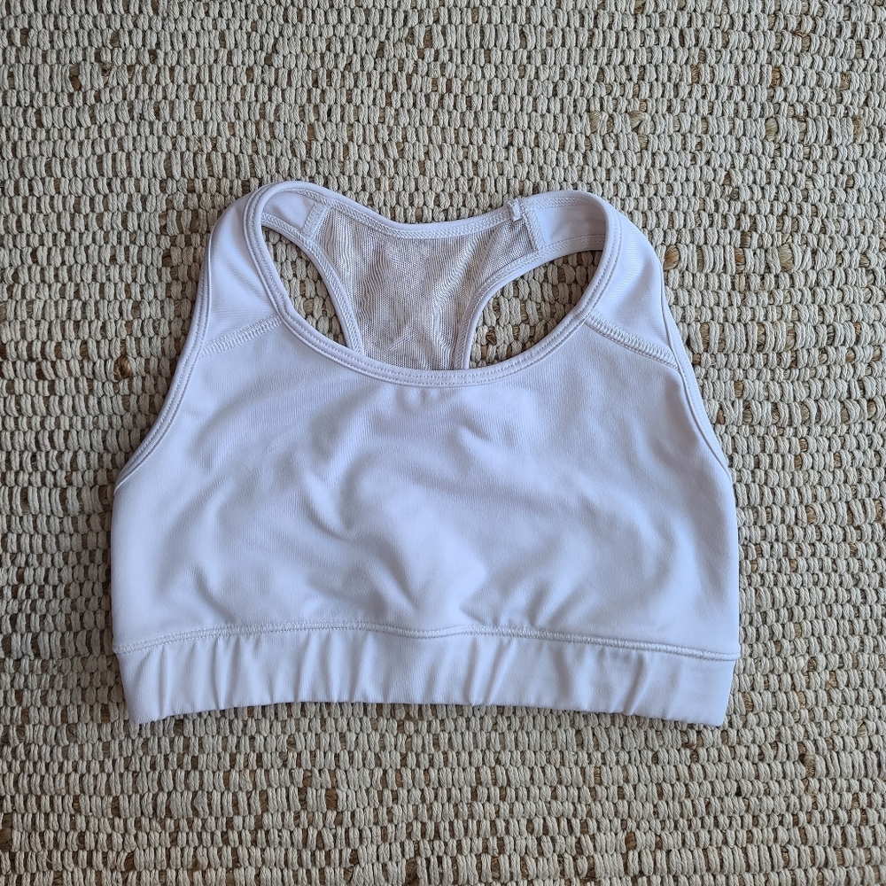 White Sports Bra